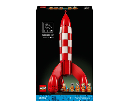 Klocki LEGO® LEGO IDEAS 21367 Tintin® i rakieta na księżyc